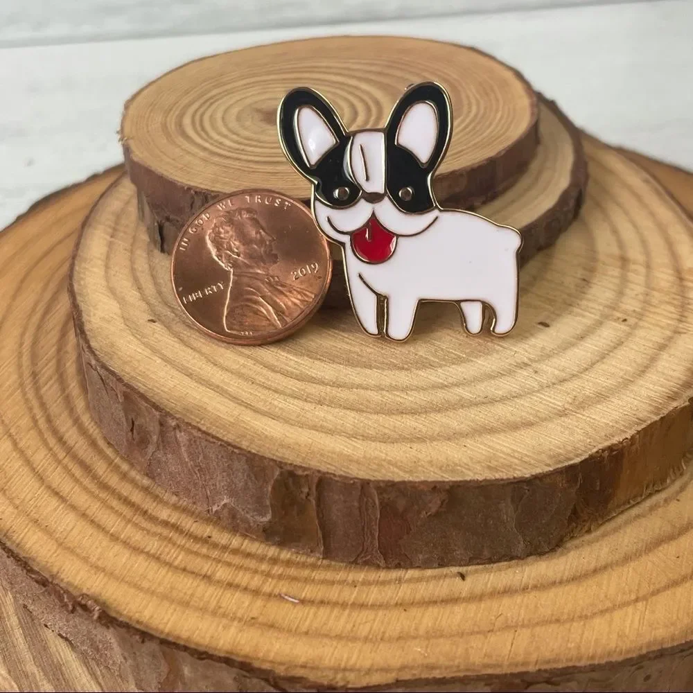 American Bulldog Enamel Pin/ Brooch Lapel